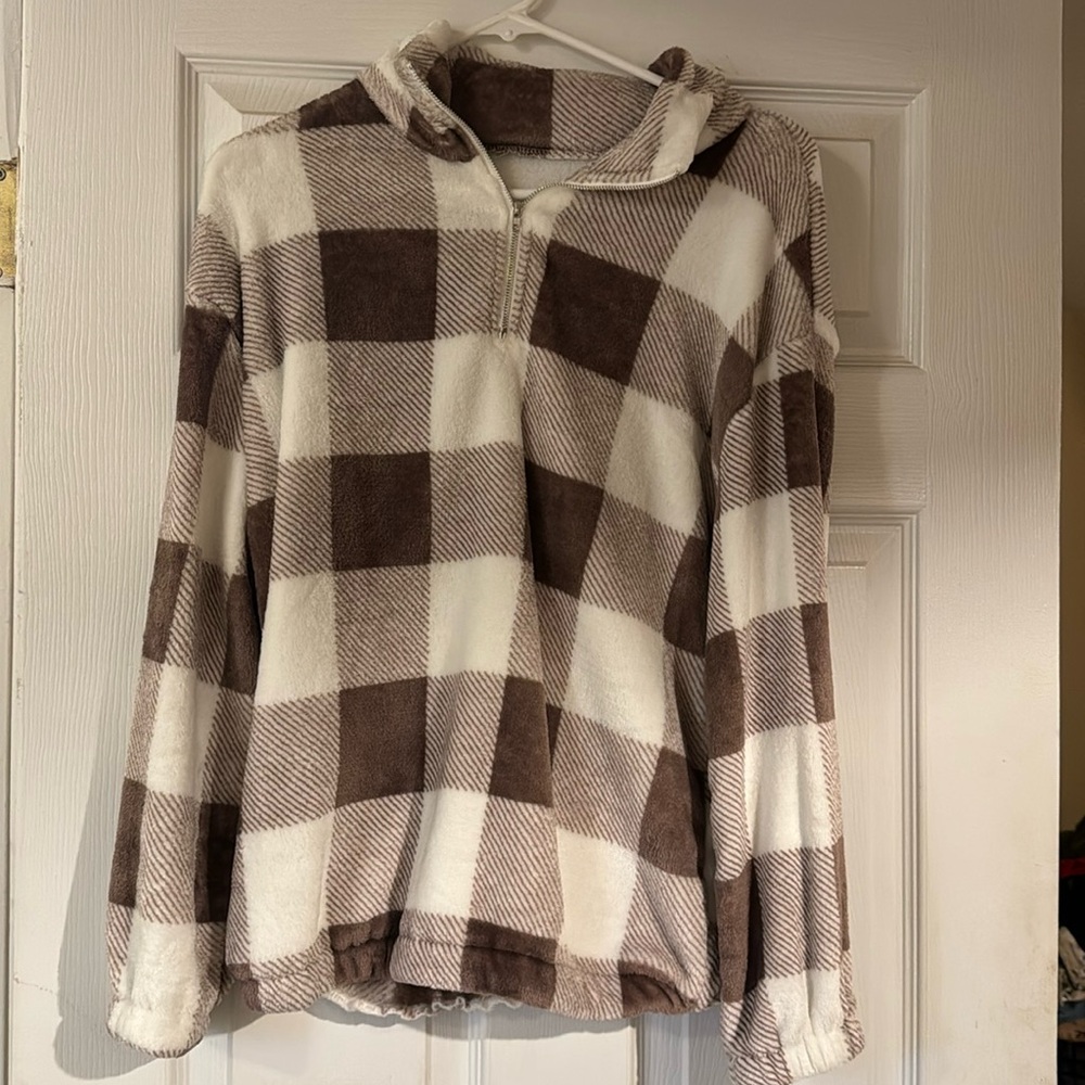 Super soft 3/4 zip fleece